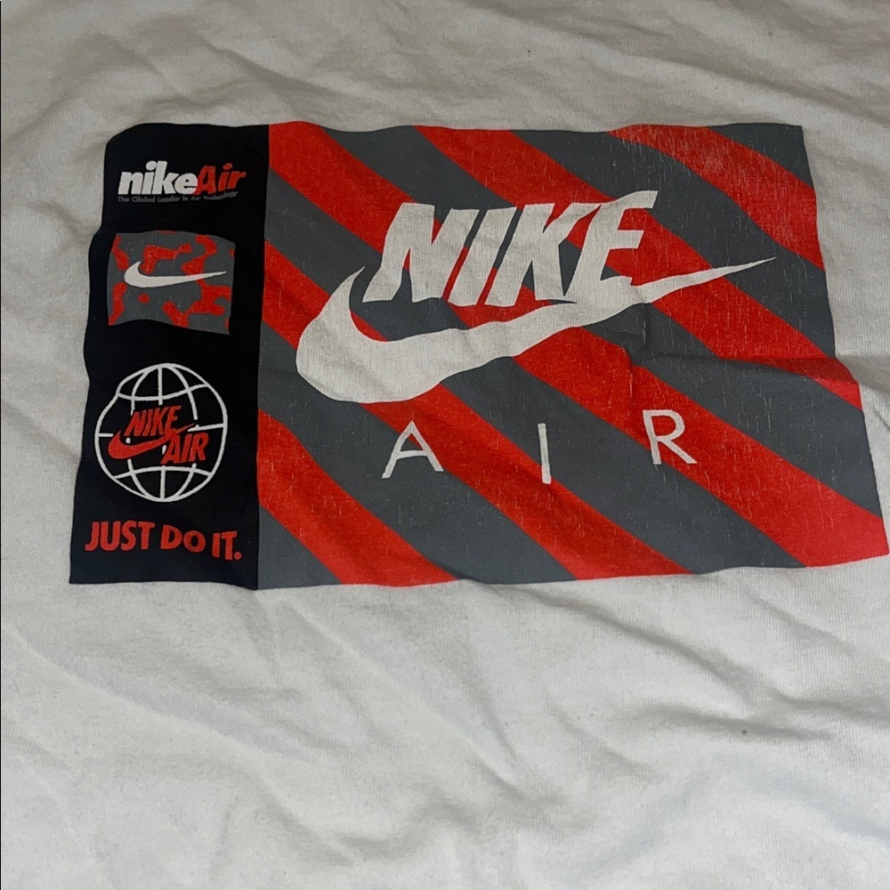 Nike Air Red and Gray Graphic Tee